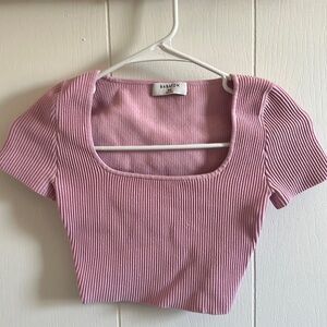 Aritzia Babaton Sculpt Knit Squareneck Top
